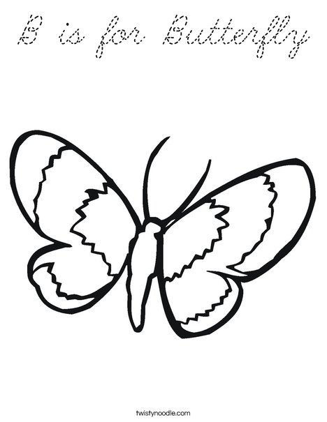 Butterfly Coloring Page