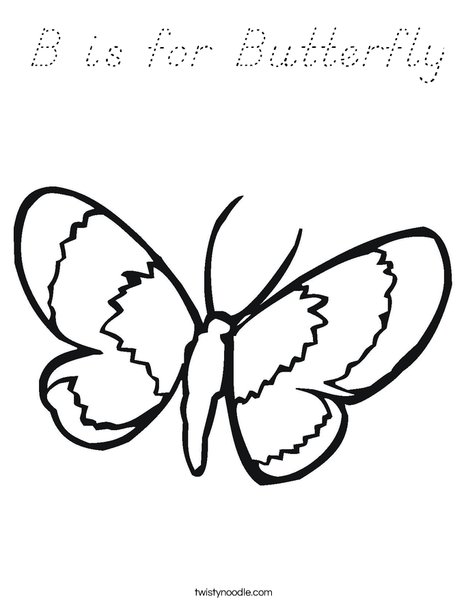 Butterfly Coloring Page