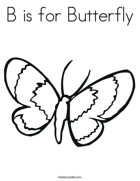 Butterfly Coloring Page