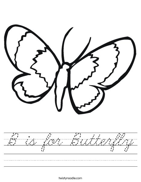 Butterfly Worksheet