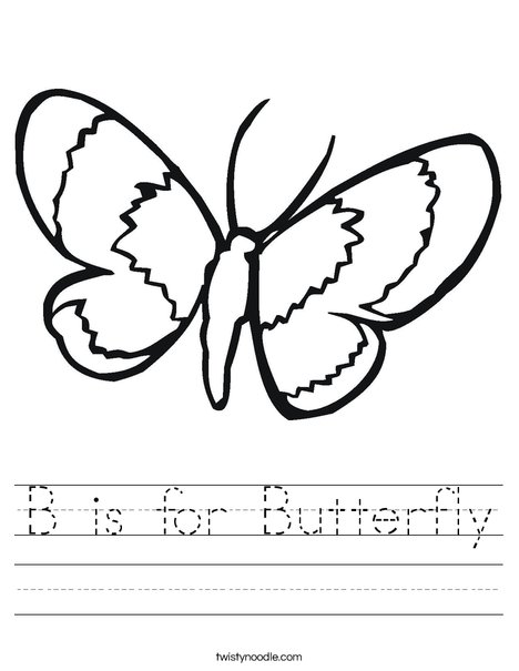 Butterfly Worksheet