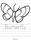 Butterfly Worksheet