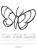 Get Well Soon! Worksheet