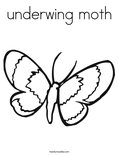 underwing mothColoring Page