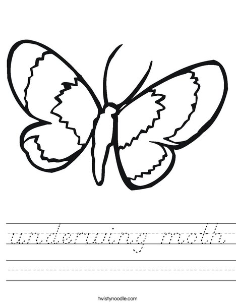 Butterfly Worksheet