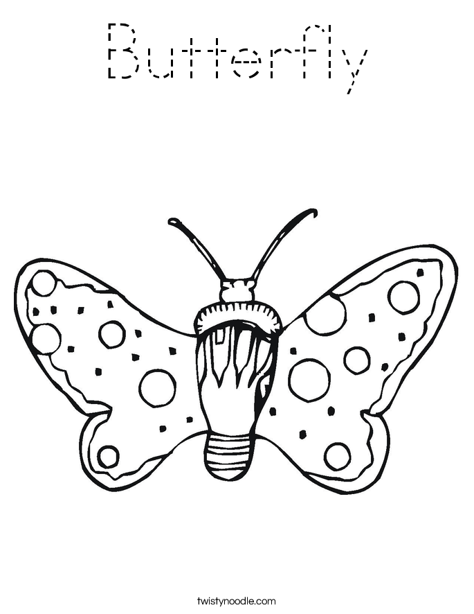 Butterfly Coloring Page