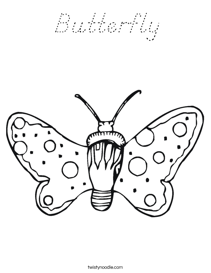 Butterfly Coloring Page