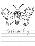 Butterfly Worksheet