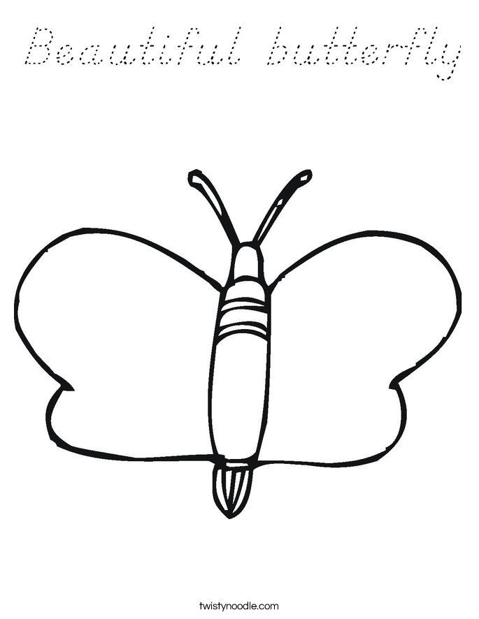 Beautiful butterfly Coloring Page