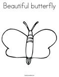 Beautiful butterfly Coloring Page