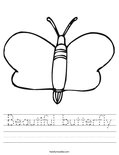 Beautiful butterfly Worksheet
