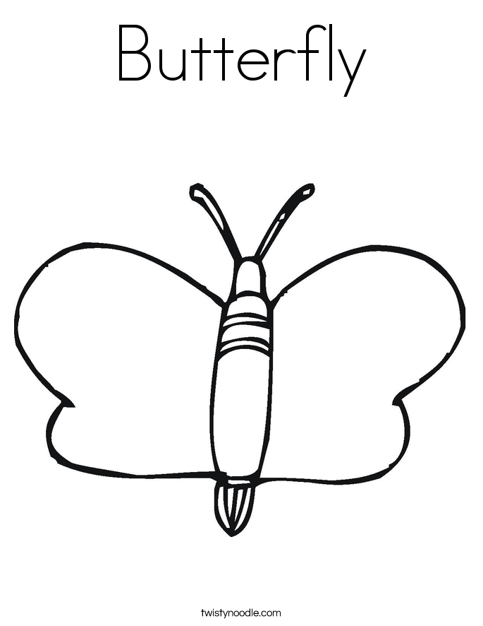 Butterfly Coloring Page