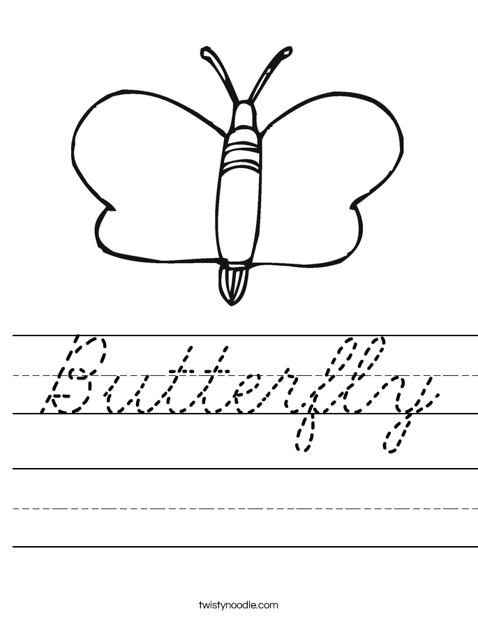 Butterfly Worksheet
