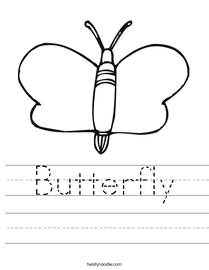 Butterfly Worksheet