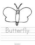 Butterfly Worksheet