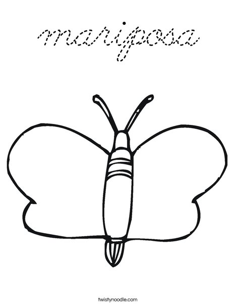 Mariposa Coloring Page