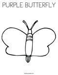 PURPLE BUTTERFLYColoring Page