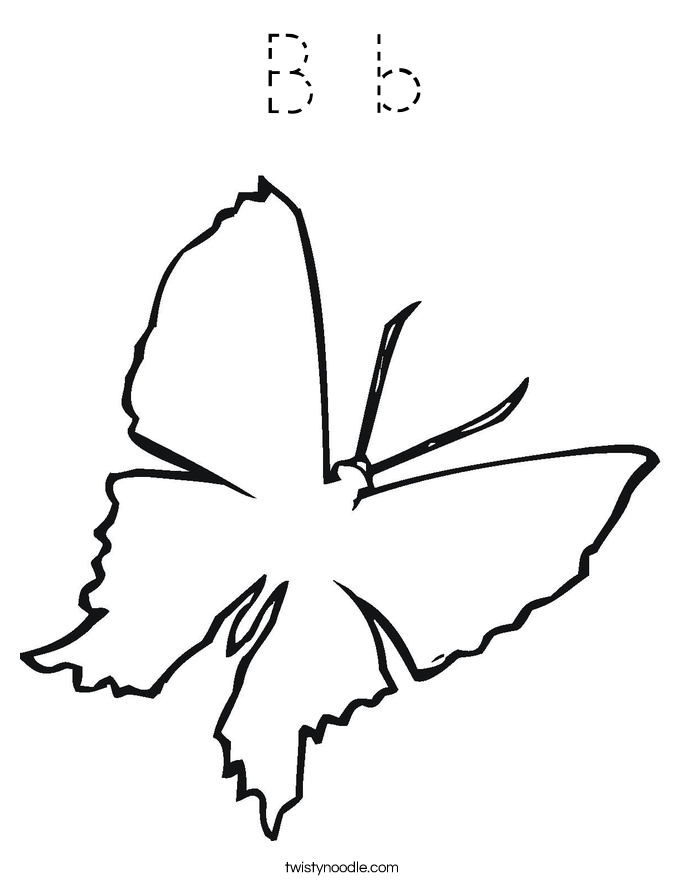 B b Coloring Page