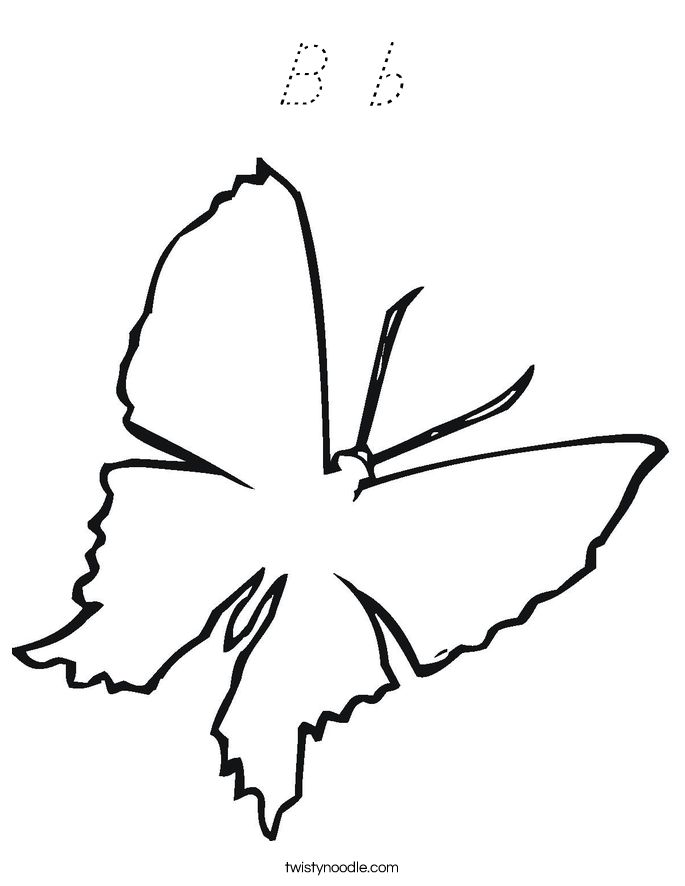 B b Coloring Page
