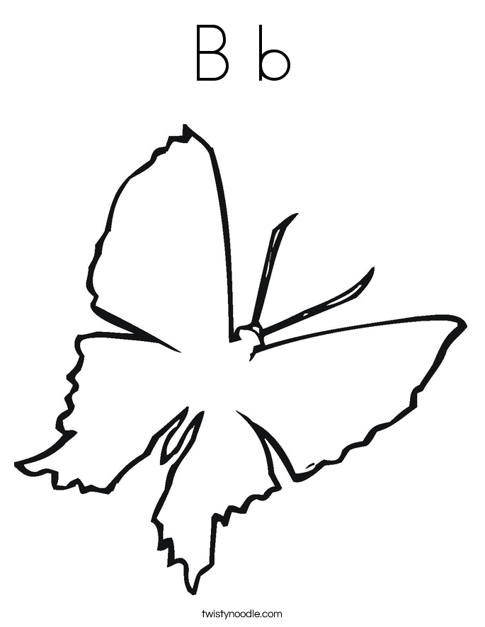 B b Coloring Page