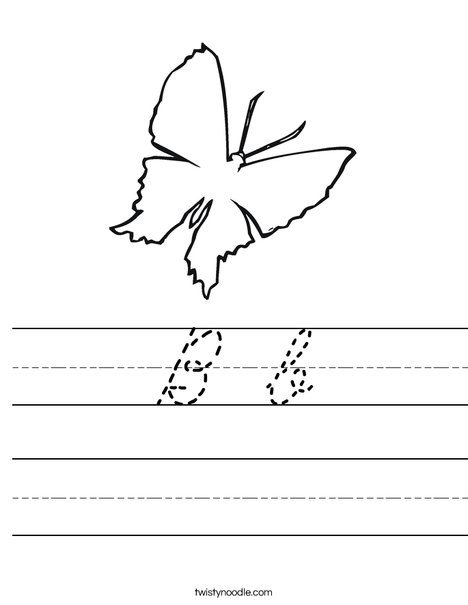 Blank Butterfly Worksheet