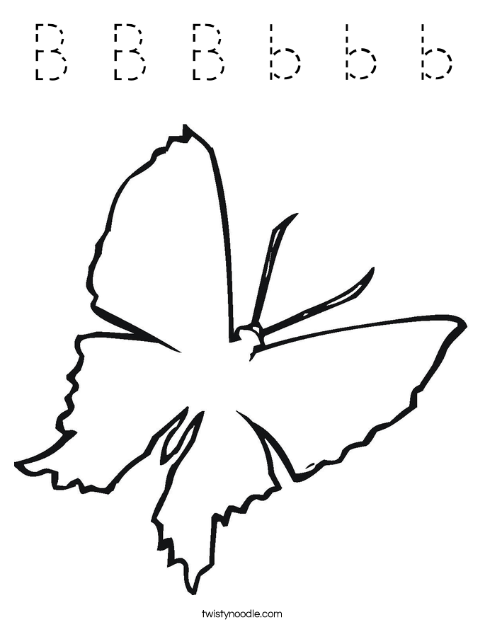 B B B b b b Coloring Page
