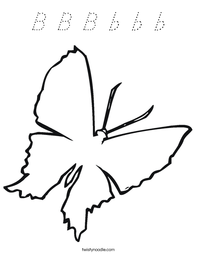 B B B b b b Coloring Page