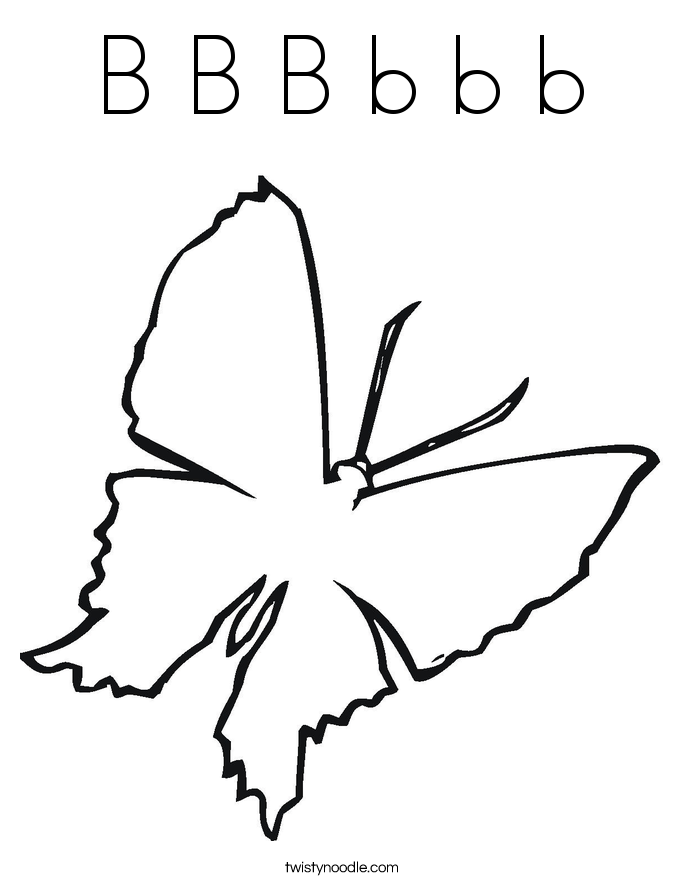 B B B b b b Coloring Page