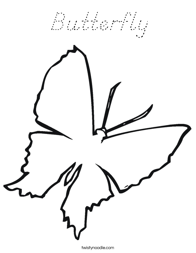 Butterfly Coloring Page