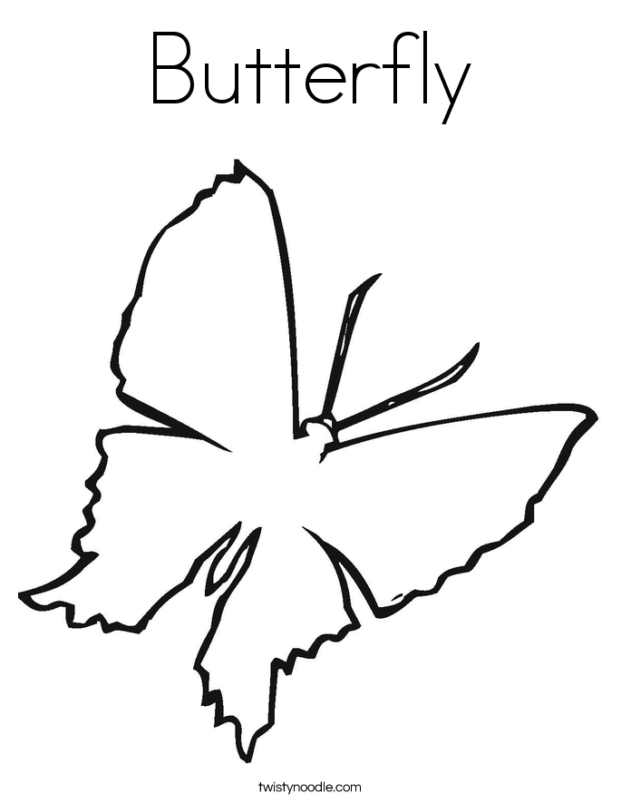 Butterfly Coloring Page