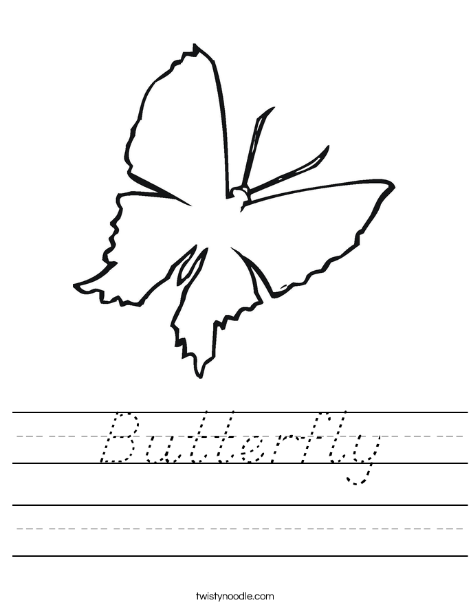 Butterfly Worksheet