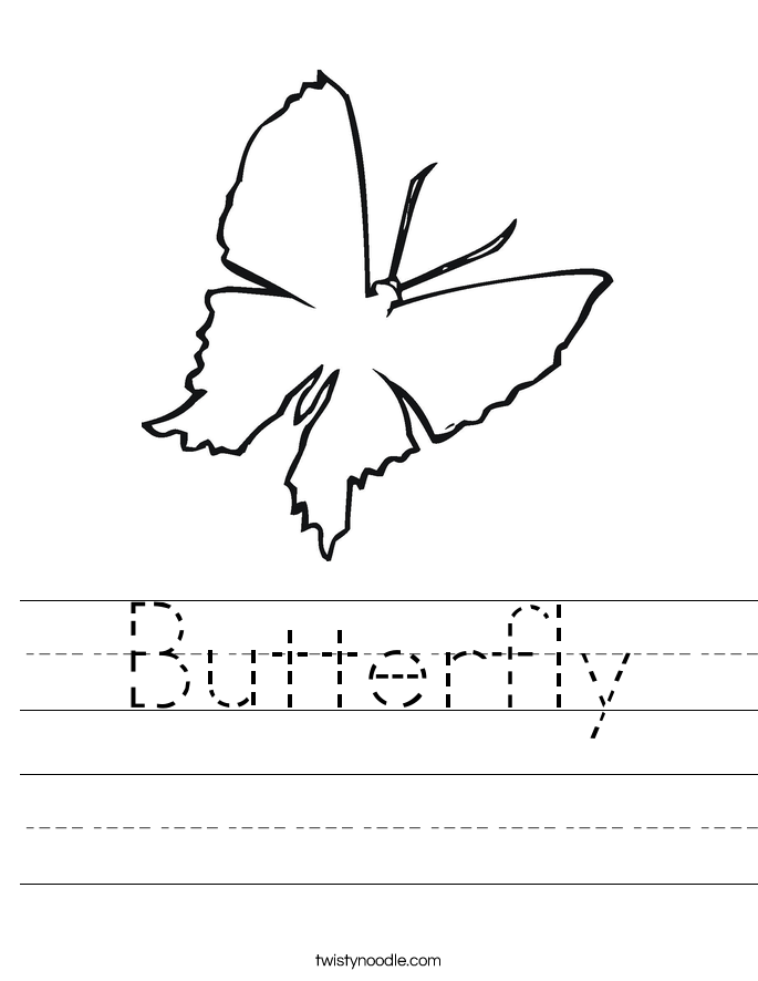 Butterfly Worksheet