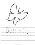 Butterfly Worksheet