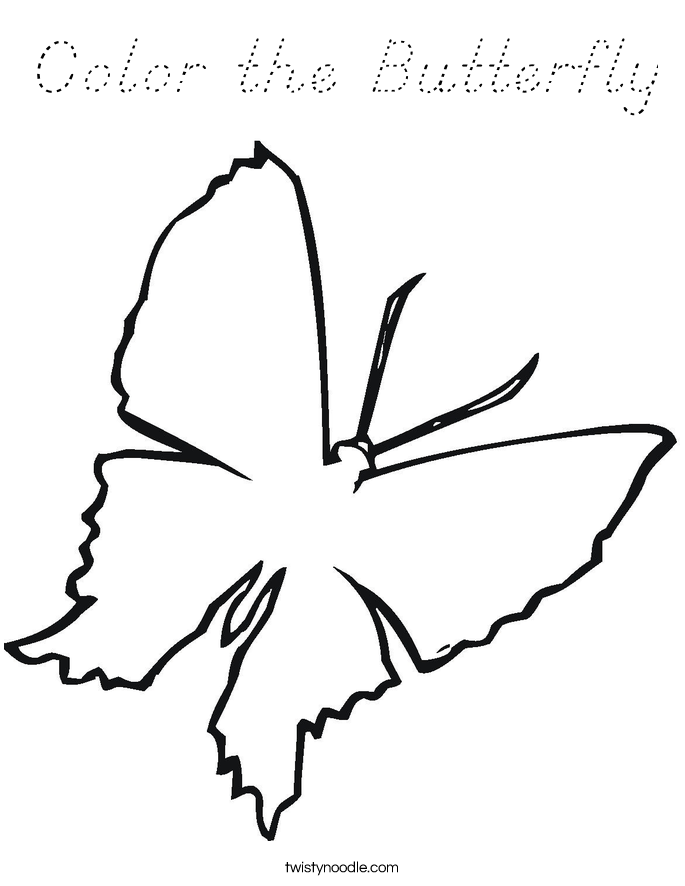Color the Butterfly Coloring Page