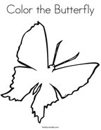 Color the Butterfly Coloring Page