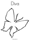 Diva Coloring Page
