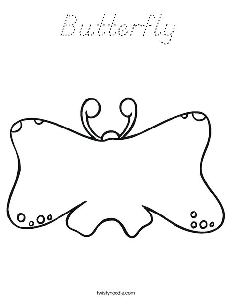 Butterfly Book Coloring Page