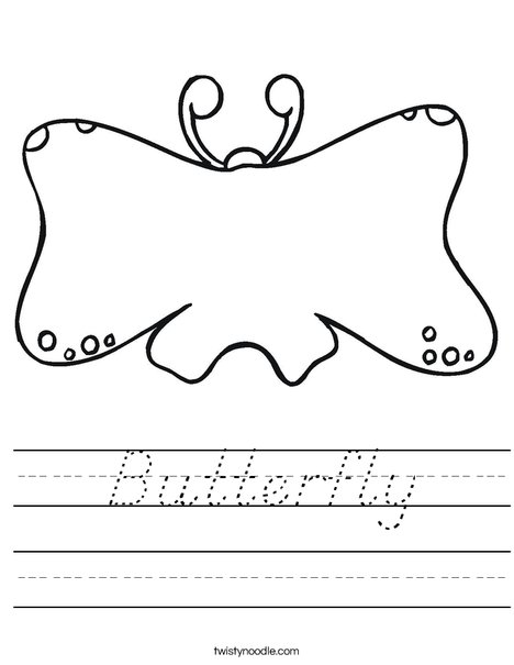 Butterfly Book Worksheet