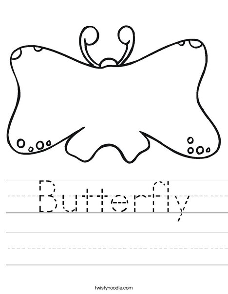 Butterfly Book Worksheet