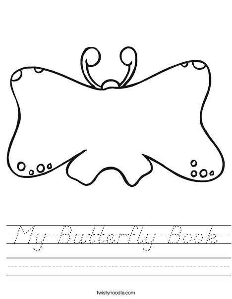 Butterfly Book Worksheet