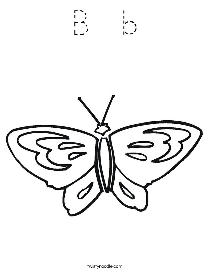 B  b Coloring Page