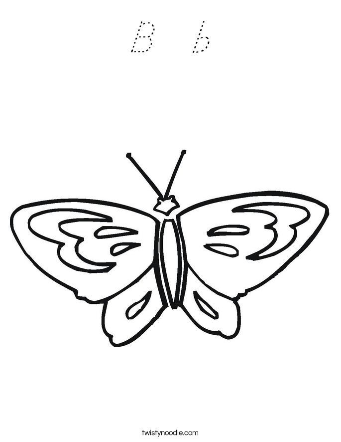 B  b Coloring Page