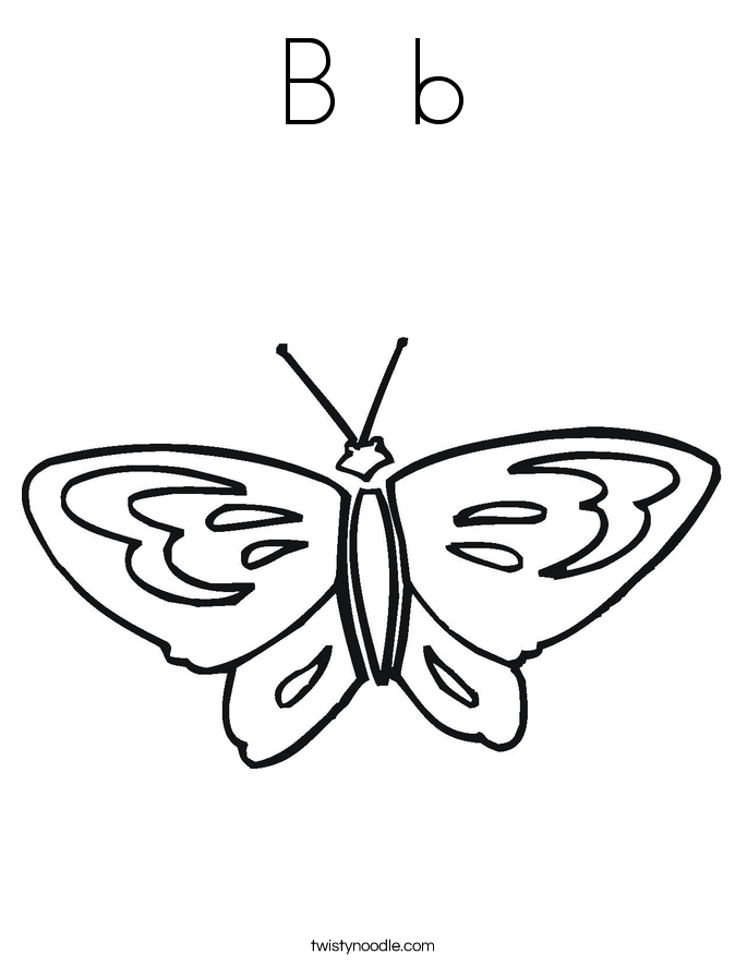 B  b Coloring Page