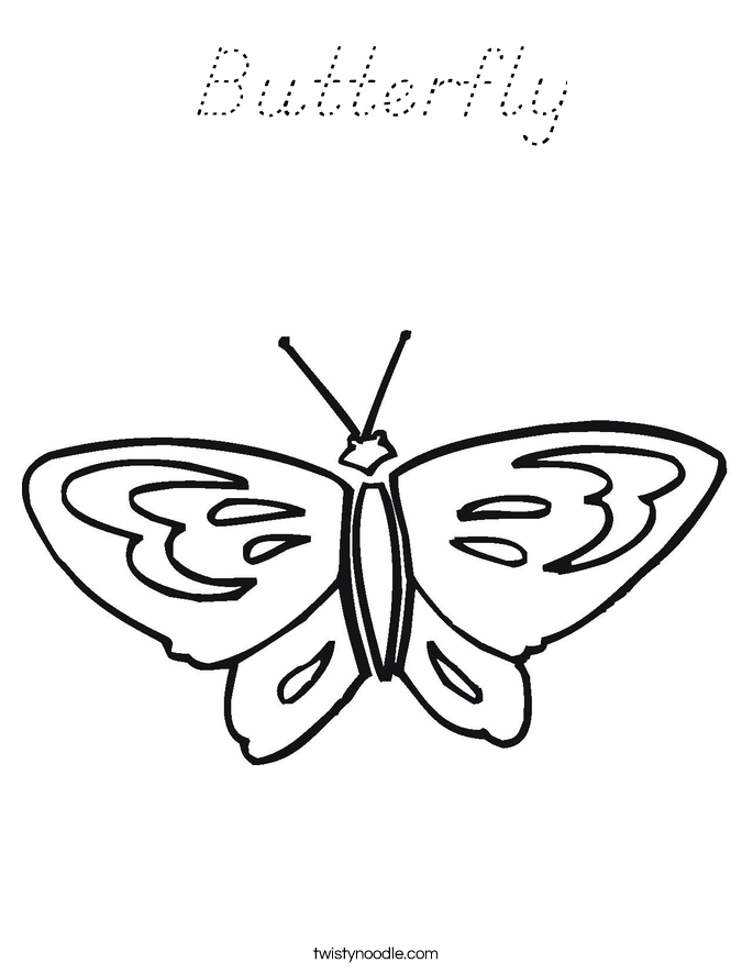 Butterfly Coloring Page