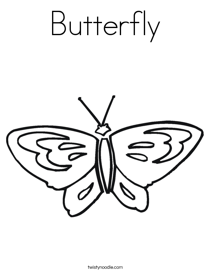Butterfly Coloring Page