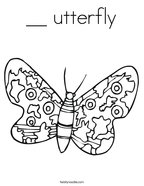 __ utterfly Coloring Page