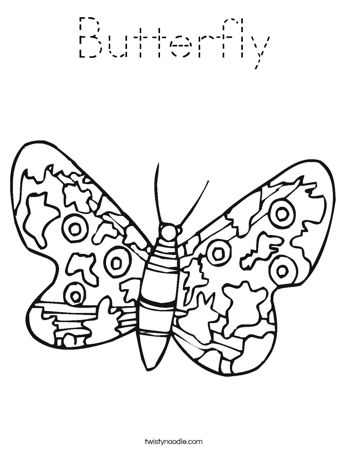Butterfly Coloring Page