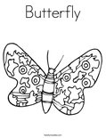 Butterfly Coloring Page