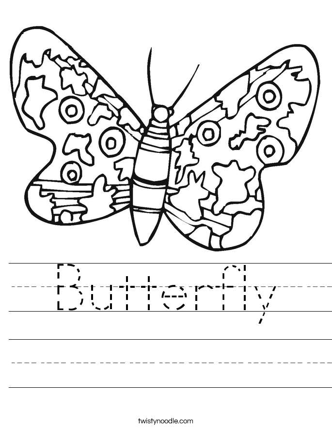 Butterfly Worksheet