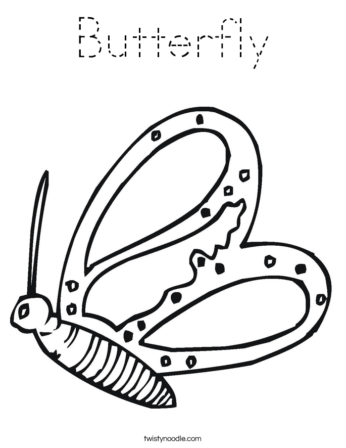 Butterfly Coloring Page